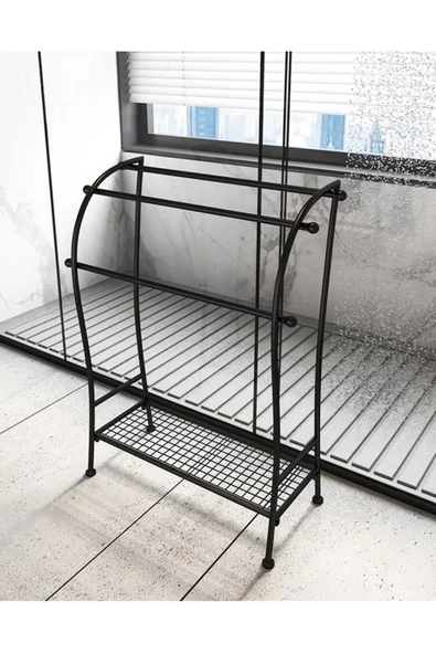 TRENDESK Metal Banyo Havlu Askılığı 85*68*28 Cm - 3