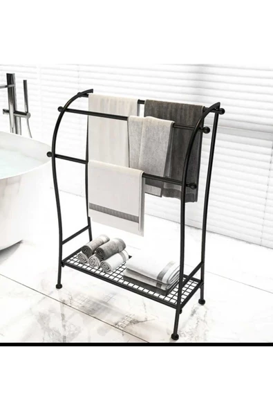 TRENDESK Metal Banyo Havlu Askılığı 85*68*28 Cm