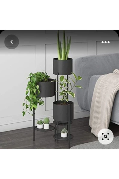 TRENDESK 6 Katlı Metal Saksılık Çiçeklik - 3