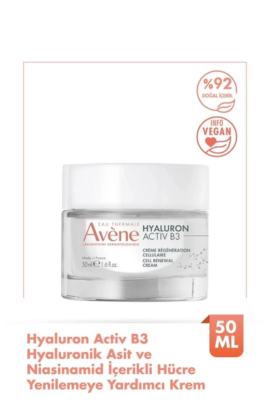 Avene Hyaluronik Asit ve Niasinamid İçerikli Hücre Yenilemeye Yardımcı Krem 50 ml
