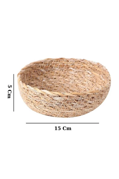 Digithome 6’lı Hasır Mini Çerezlik ve Kase Sunum Seti 15 Cm - CL-13029 C1-1-121 - 3