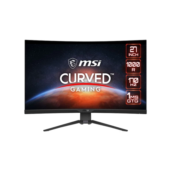 MSI MAG 275CQRF QD 27" 2560X1440 (WQHD)  170HZ 1MS FreeSync Rapid VA Gaming Monitör