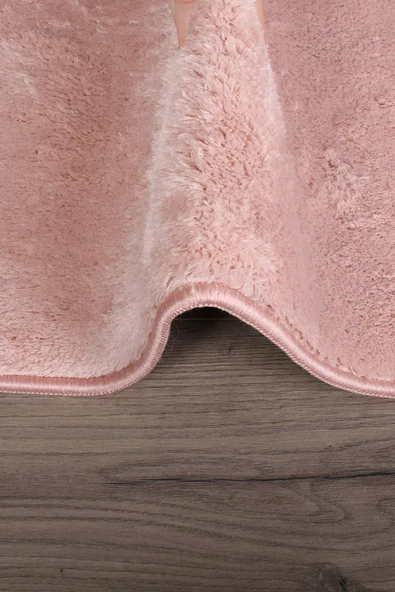 Relax Pudra 80x150 + 50x80 cm Büyük Ebat 2li Banyo Halısı Paspası Seti Kaymaz Klozet Takımı - 3