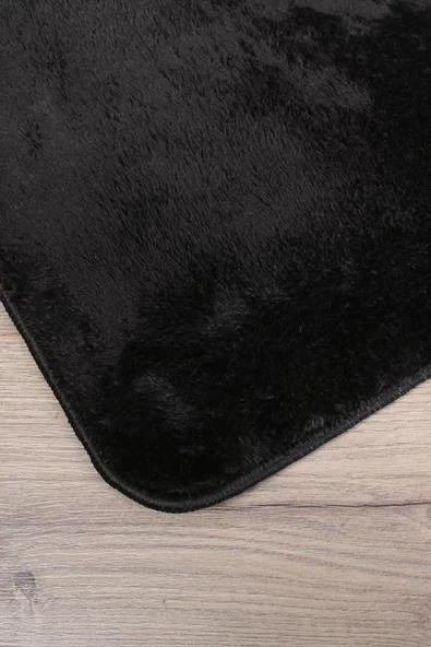 Relax Siyah 80x150 + 50x80 cm Büyük Ebat 2li Banyo Halısı Paspası Seti Kaymaz Klozet Takımı - 2