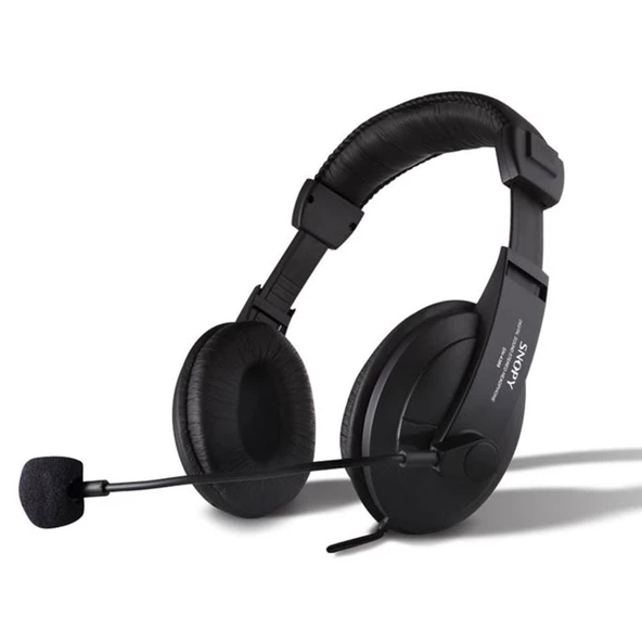 Snopy SN-4388 Deri Profesyonel Mikrofonlu Kulaklık - 2
