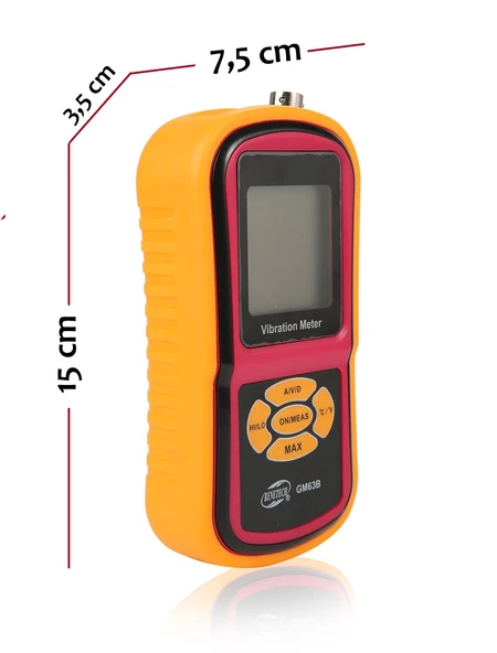 BENETECH GM63B Vibrasyon Titreşim Ölçer - 2