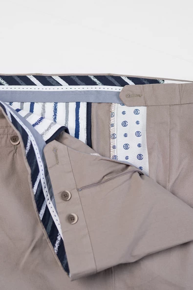 Ecer Büyük Beden Pamuklu Yazlık Kumaş Kanvas Erkek Gabardin Pantalon - 3