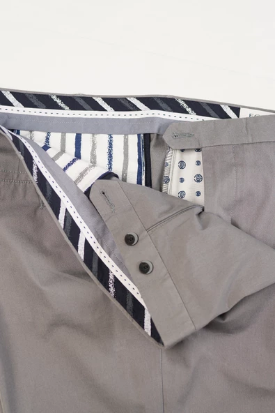 Ecer Büyük Beden Pamuklu Yazlık Kumaş Kanvas Erkek Gabardin Pantalon - 8