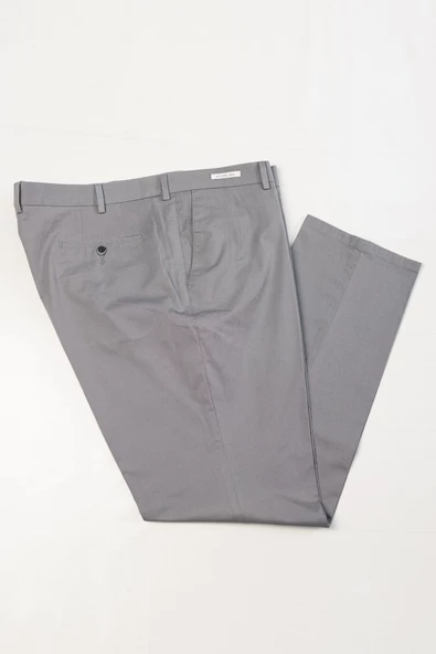 Ecer Büyük Beden Pamuklu Yazlık Kumaş Kanvas Erkek Gabardin Pantalon - 7