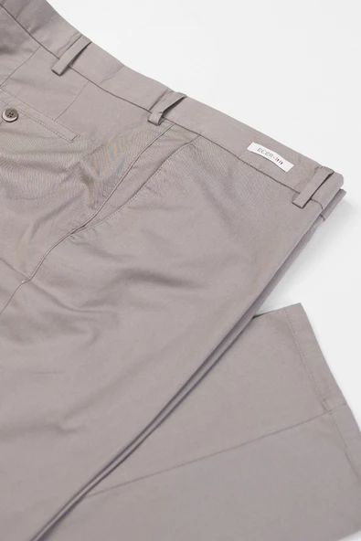 Ecer Büyük Beden Pamuklu Yazlık Kumaş Kanvas Erkek Gabardin Pantalon - 2