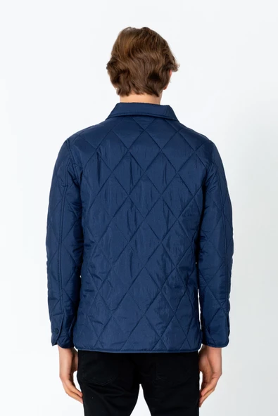 Erkek Regular Fit İçi Desenli Düğmeli Rahat Mont - 10