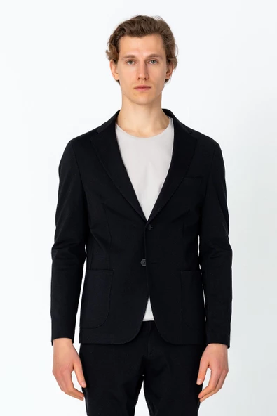 CEKMON Erkek Regular Fit Rahat Kırışmayan Hafif İçi Desenli Blazer Ceket