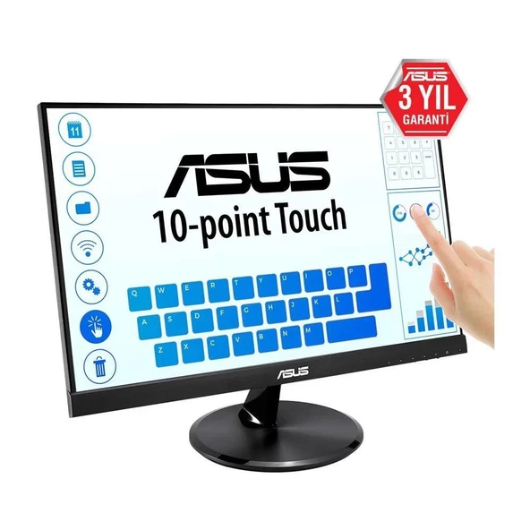 ASUS 21,5" VT229H 60Hz 5Ms IPS FULL HD HDMI VGA Dokunmatik Monitör - 4