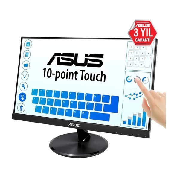 ASUS 21,5" VT229H 60Hz 5Ms IPS FULL HD HDMI VGA Dokunmatik Monitör - 2