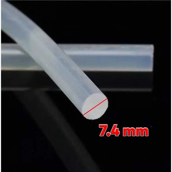 İnce Mum Silikon 7.4 mm Çubuk Sıcak Silikon Hobi Süs Hediyelik Eşya Maket Yapıştırma Slikon 10 ADET - 4