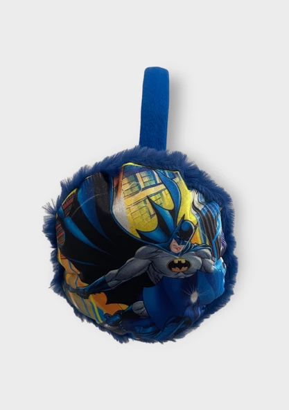 Neşeli Bebekler Batman Baskılı 2-8 Yaş Arası Isıtıcı Boy Ayarlanabilir Kulaklık Mavi - 2