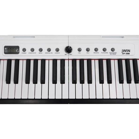 Jwin JDP-2088 Tuş Hassasiyetli 88 Tuşlu Dijital Piyano - Beyaz - 3