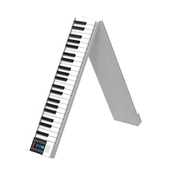 Jwin JDP-8800 Katlanabilir Tuş Hassasiyetli Bluetooth + Şarjlı Piyano - Beyaz - 2