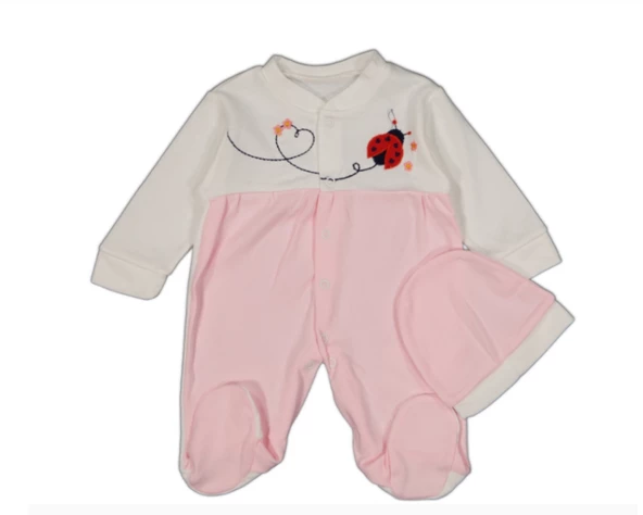 uğurböceğiçocuk Uğur Böcekli Kız Bebek Tulum 539 - 5