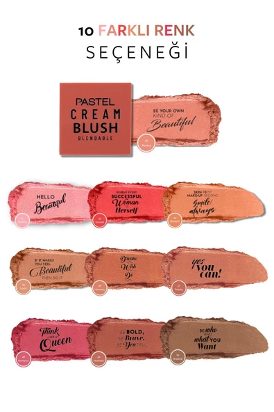 PASTEL Profashion Cream Blush 42 - Resim 7