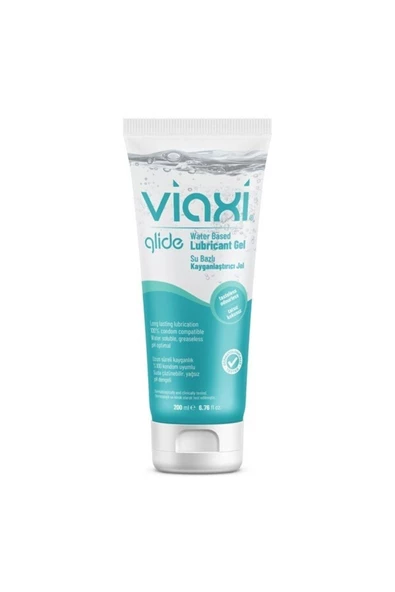 VIAXI Glide Water Based Lubricant Gel Simple 200 ml 3 adet - 1
