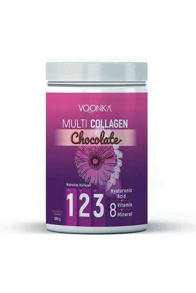 VOONKA Multi Collagen Powder 380 Gr Çikolata Aromalı