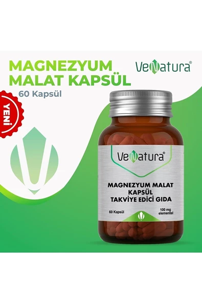 VENATURA Magnezyum Malat 100mg 60 Kapsül - Resim 2