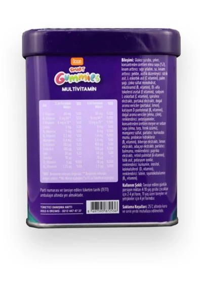OCEAN Smart Gummies Multivitamin 64 Adet 2 adet - Resim 3