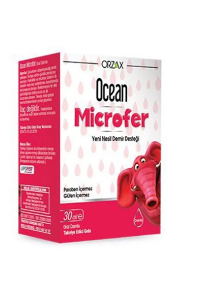 OCEAN Microfer 30ML Damla Yeni Nesil Demir Desteği 3 adet