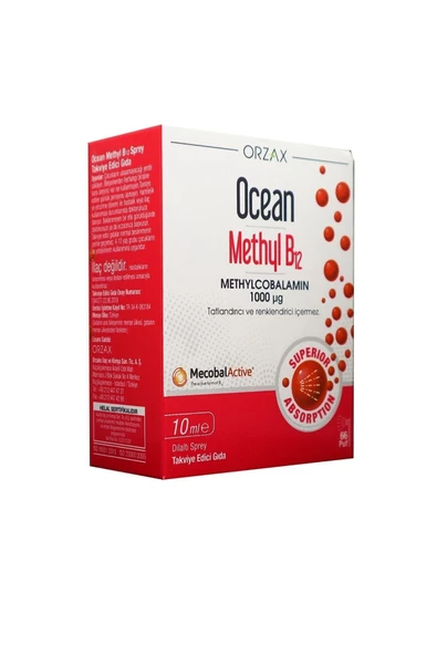 OCEAN Methyl B12 1000ıu Spreyi 10 ml 3 adet