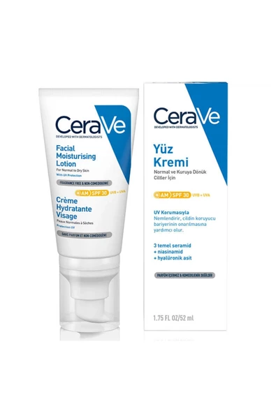 CERAVE Nemlendirici Yüz Kremi SPF30 52 ml