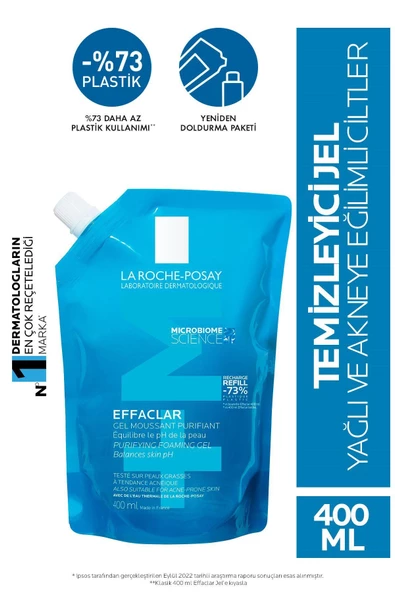 LAROCHE POSEY Effaclar Yağlı Ciltler için Temizleme Jeli 400ml Refill