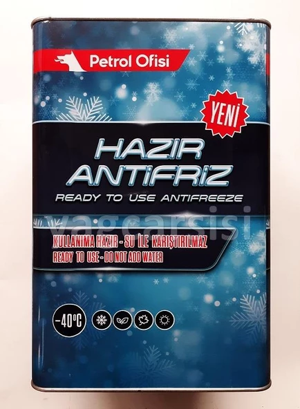 PETROL OFİSİ HAZIR ANTİFİRİZ -40 TENEKE 16 KG