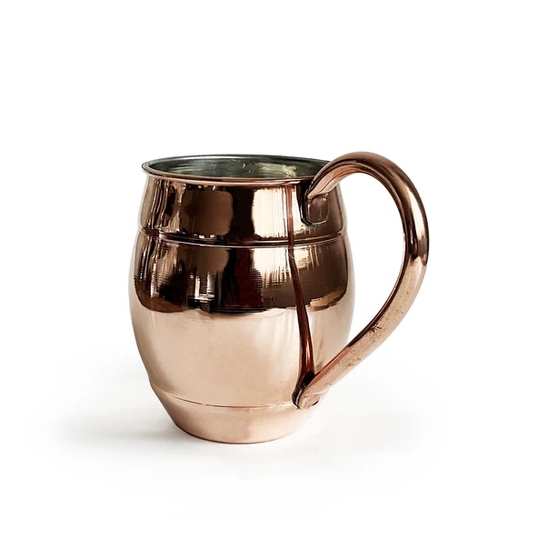 Shark Anatolia Grande Bakır Kupa Bardak 500ml Ayran Bira Meşrubat - 2