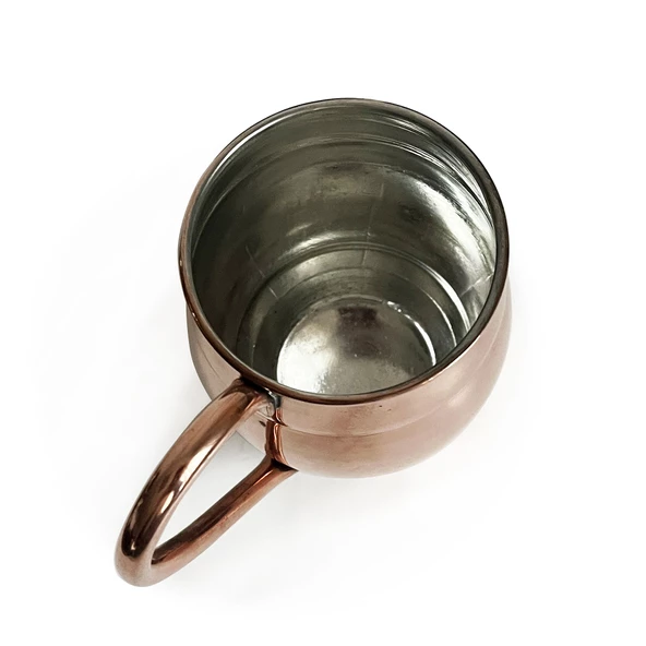 Shark Anatolia Grande Bakır Kupa Bardak 500ml Ayran Bira Meşrubat - 6