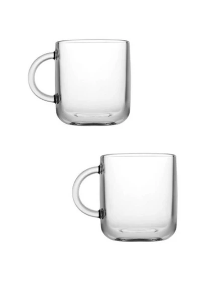 Paşabahçe 55192 Milky Kulplu Kupa Çay Fincanı 245 cc 2 Li