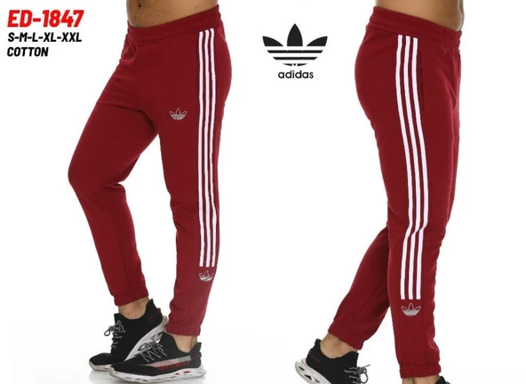 Adidas ED-1847 Pamuklu Cotton Kumaş Erkek Eşofman Alt