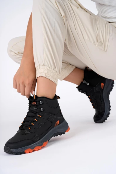 Muggo İZLAND Unisex Garantili Trekking Outdoor Bağcıklı Yandan Fermuarlı Kışlık Bot - 3