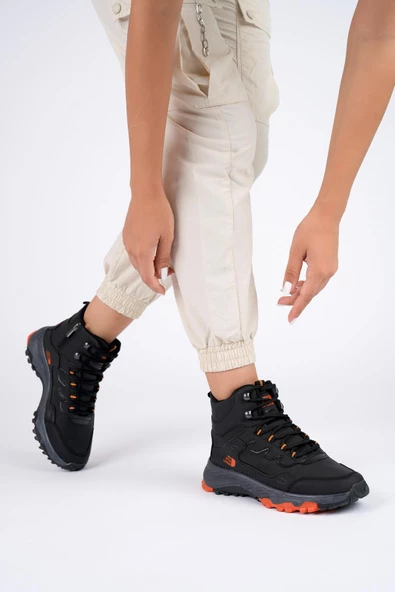 Muggo İZLAND Unisex Garantili Trekking Outdoor Bağcıklı Yandan Fermuarlı Kışlık Bot - 4