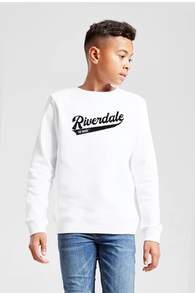 Riverdale Bronx New York City Beyaz Çocuk 2ip Sweatshirt