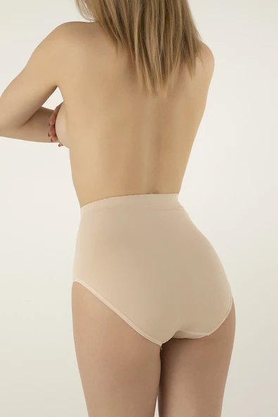 DoReMi Dikişsiz Yüksek Bel Nefes Alan Terletmeyen Rahat Kalıp Kadın Slip Külot - 6
