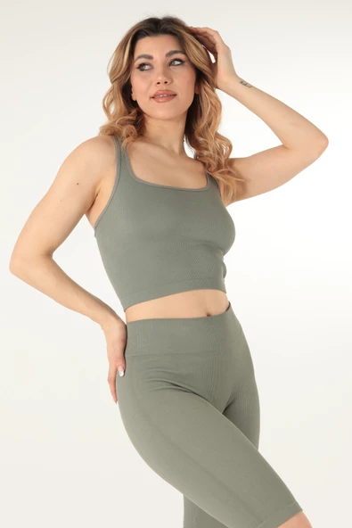 DoReMi Fitilli İnce Sırt Askılı Desteksiz Spor Büstiyer - 3