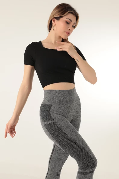 DoReMi Seamless Kısa Kollu Crop - 10