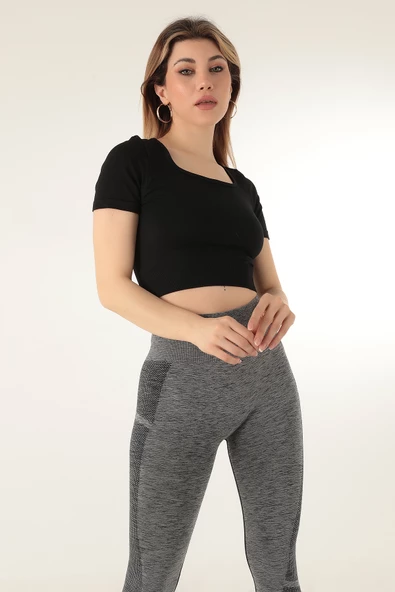 DoReMi Seamless Kısa Kollu Crop - 9
