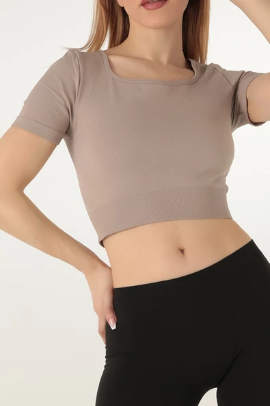 DoReMi Seamless Kısa Kollu Crop - 5
