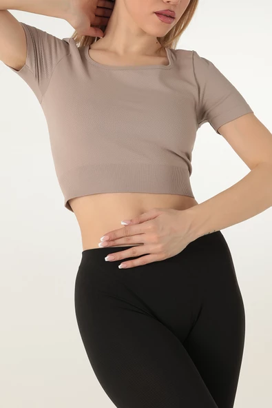 DoReMi Seamless Kısa Kollu Crop - 7