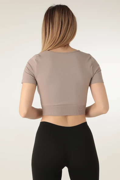 DoReMi Seamless Kısa Kollu Crop - 4