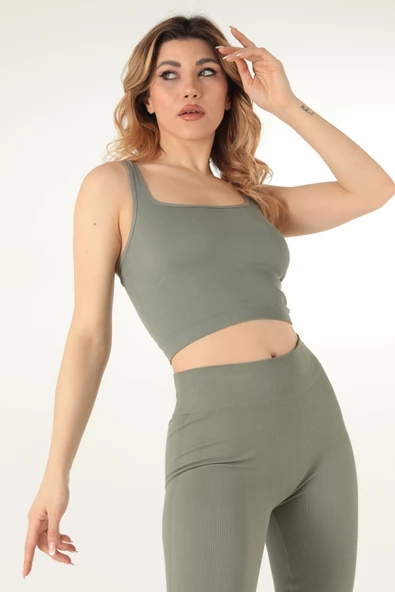 DoReMi Fitilli İnce Sırt Askılı Desteksiz Spor Büstiyer - 2