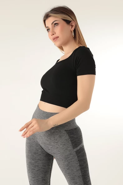 DoReMi Seamless Kısa Kollu Crop - 12