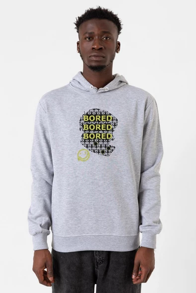 Sherlock Bored Grimelanj Erkek Kapşonlu 3ip Sweatshirt